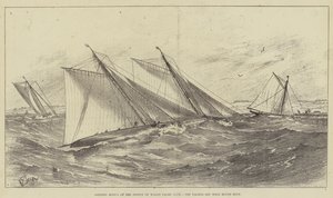 Öppningsmatchen för Prince of Wales Yacht Club, Yachts utanför West Blyth Buoy